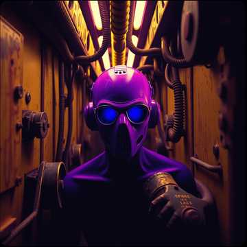 Фиолетовый человек(2 версия)