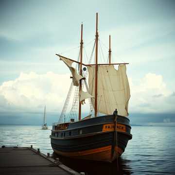 Старый баркас