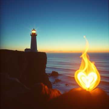 Сердце горит.