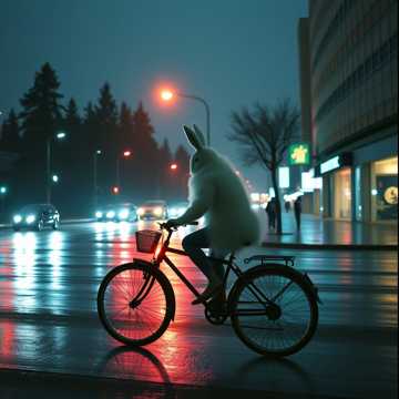 Пушистый дикий кролик Петя