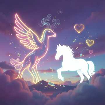 Она и Птица Счастья.