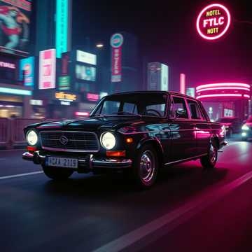 Черная машина ВАЗ 2104