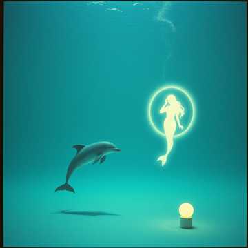 Дельфин и русалка