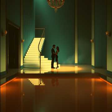 Это поцелуй их сердец .