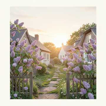 Цветут на хуторе сирени!