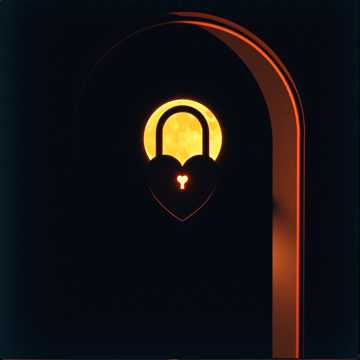 Замочек на сердце