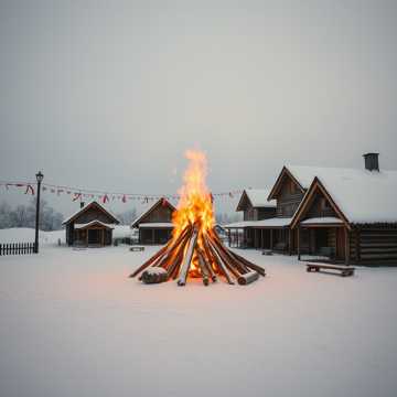 Народные гуляния на Масленицу